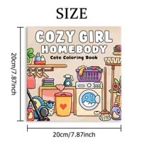 COZY GIRL Bold-easy Patterns Coloring Book for Adults Cute Drawing Book Perfect Gift for Party and Birthday 2