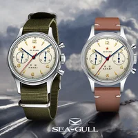 Seagull 1963 International Edition Watch for Men Chronograph Manual Winding Mechanical Watches Original ST1901 D304 Memorial - Image 3