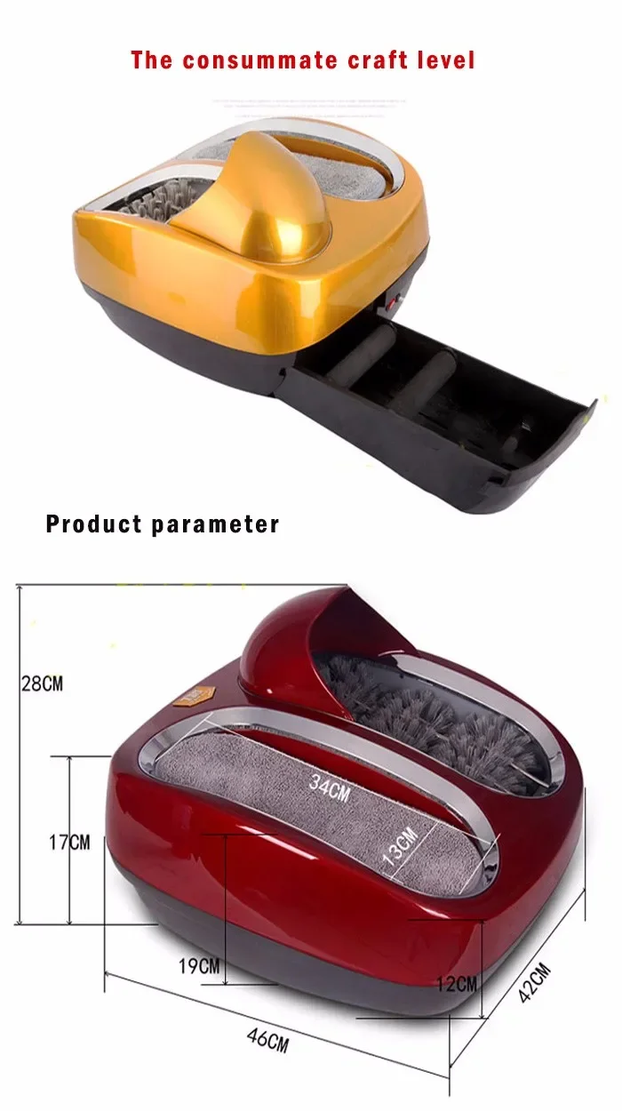 Macchina Pulizia Suole Scarpe Automatica - Lucidatrice Con Sensore Per Hotel E Casa