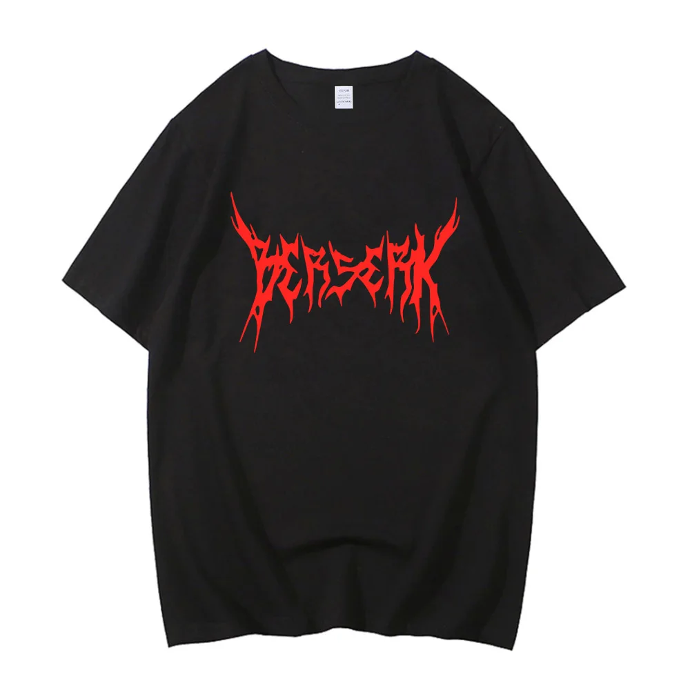 Berserker T-shirt Streifen Guts Berserker Rüstung Horror Anime Baumwolle Hohe Qualität Kurzarm T Shirt Männer – Detail 7