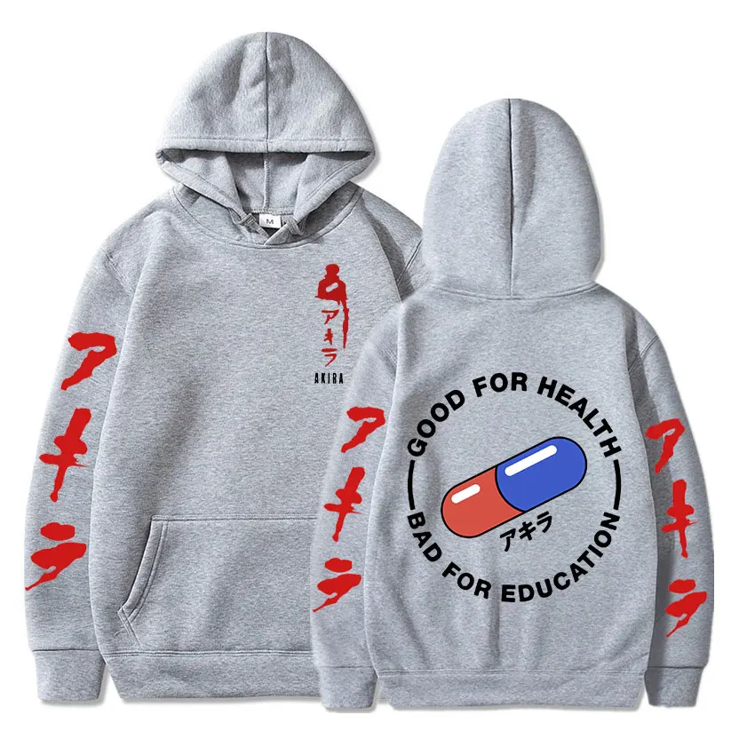 Hoodies Japanese Anime Akira Print Sweatshirts Men Women Unisex Fashion Sweatshirt Oversized Hoodie long Sleeves Pullover Coat
