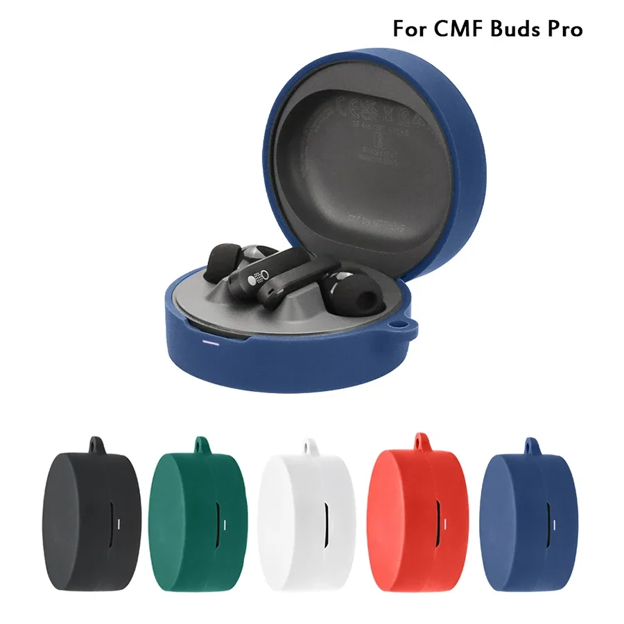 POZCIS Coque De Protection En Silicone Souple Pour écouteurs CMF Buds Pro 2, Uniquement Compatible Avec CMF Buds Pro 2, étui Pour Casque Avec Mousqueton (noir