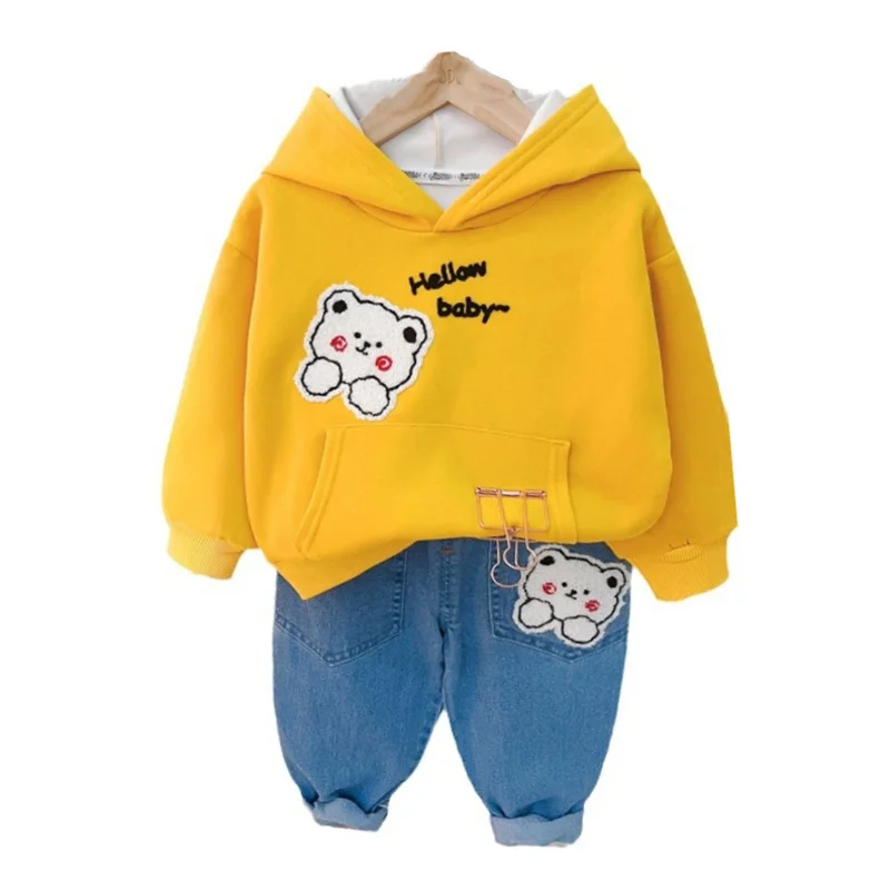 

New Spring Autumn Baby Girls Clothes Suit Children Boys Casual Hoodies Pants 2Pcs/Sets Toddler Sports Costume Kids Tracksuits