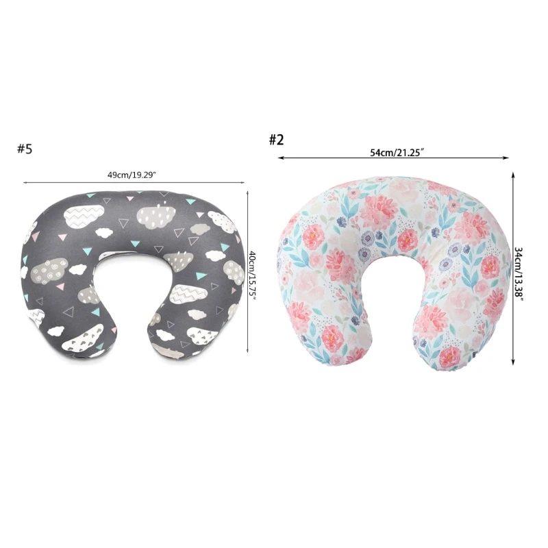 Infant Nursing Pillow Cover Breastfeeding Pillow Slipcover Baby Nursing Pillow Slipcovers Newborn Cuddle Pillow Case 6