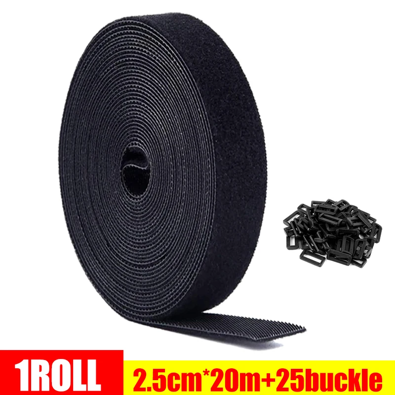 Adjustable Nylon Cable Ties with Buckle - Reusable Wire and Cord Organizer Strap