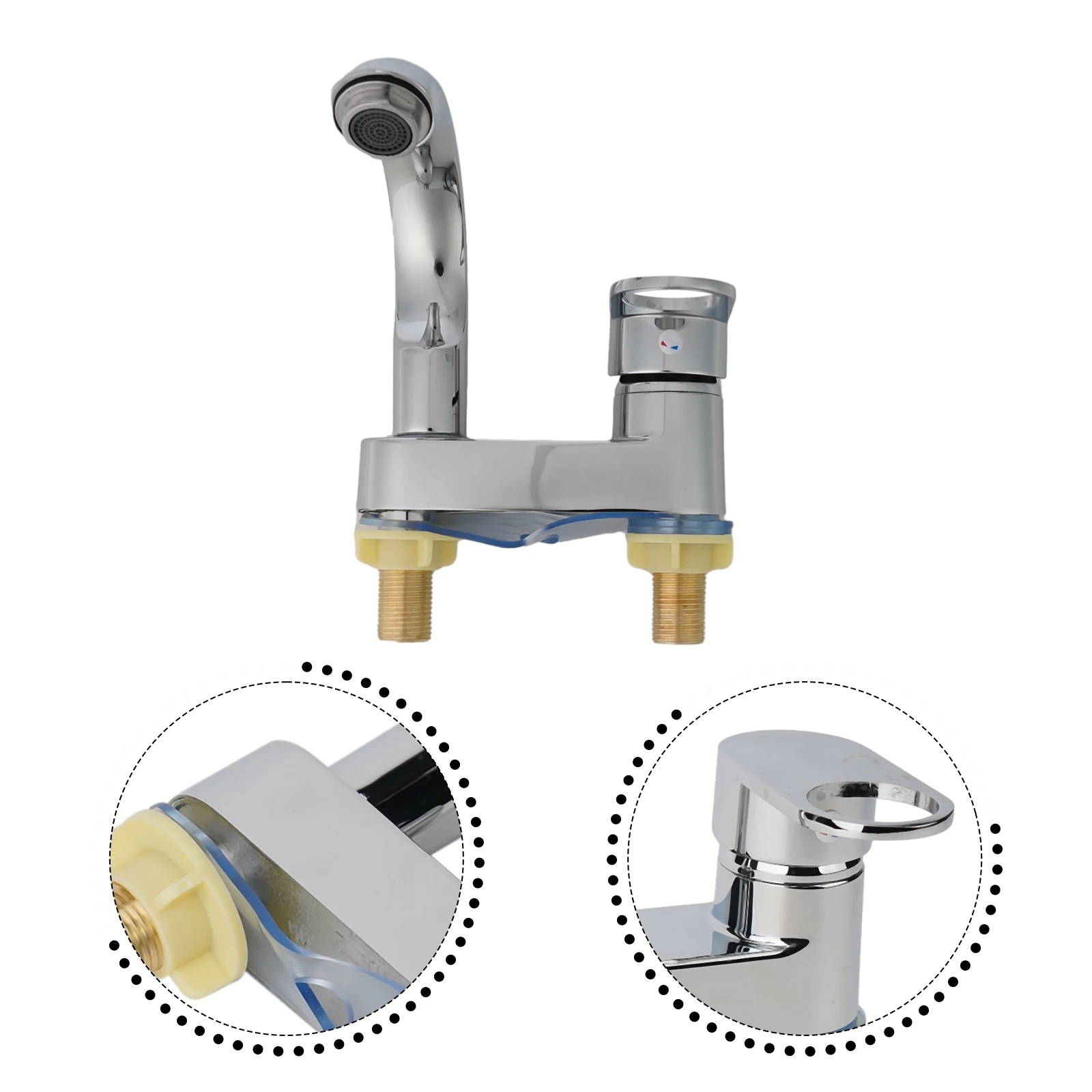 

Water Tap Faucet Bathroom Fashionable Faucet Sink Washbasin 1pcs 360° Rotating Anti-corrosion Anti-rust Durable