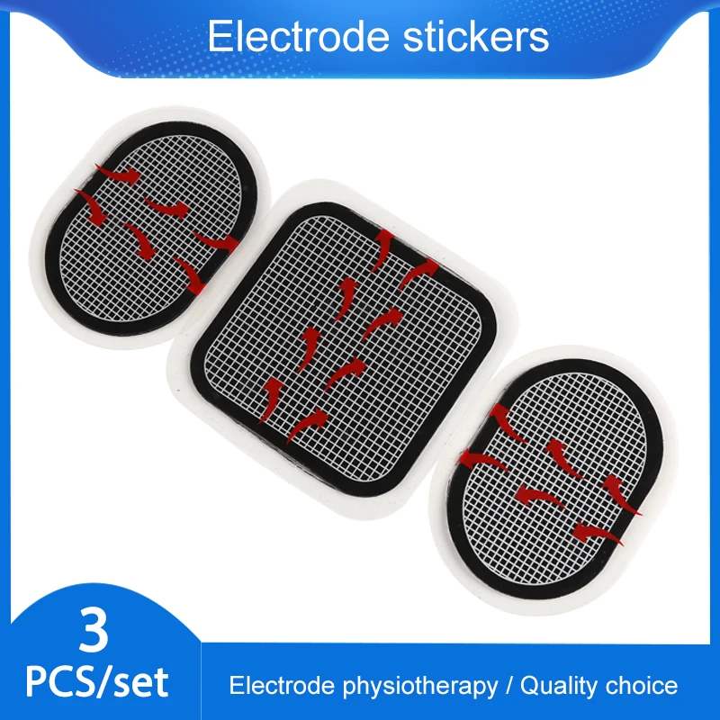

3pcs/set Replacement Gel EMS Eletric Muscle Stimulator Sheet Pads For Abdominal Abs Toner Massager Abdomen Slimming Belt Patch