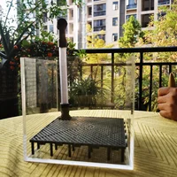 อะคริลิคใสกุ้งตู้ปลาระบบกรองAquarium Square UGFกล่องกรวดกล่องกรอง,น้ําหญ้าBreeding Box 1