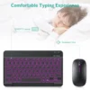 Hebrew/Russian/Spanish/Portuguese/Korean RGB Backlight Bluetooth Keyboard For IOS Android Windows iPad  Samsung Tablet Laptop 6