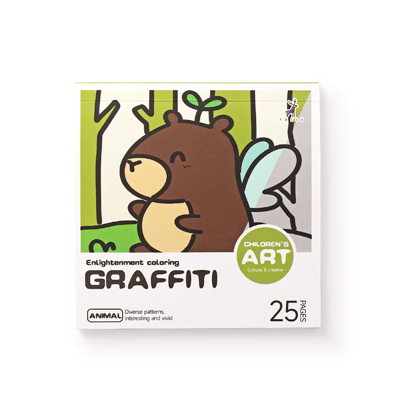 كتاب رسوم متحركة صغير محمول ومحمول للأطفال بألوان...