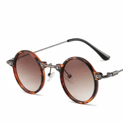 Vintage Round Retro Steampunk Metal Frame Sunglasses - Unisex Designer Eyewear Shades (Other)