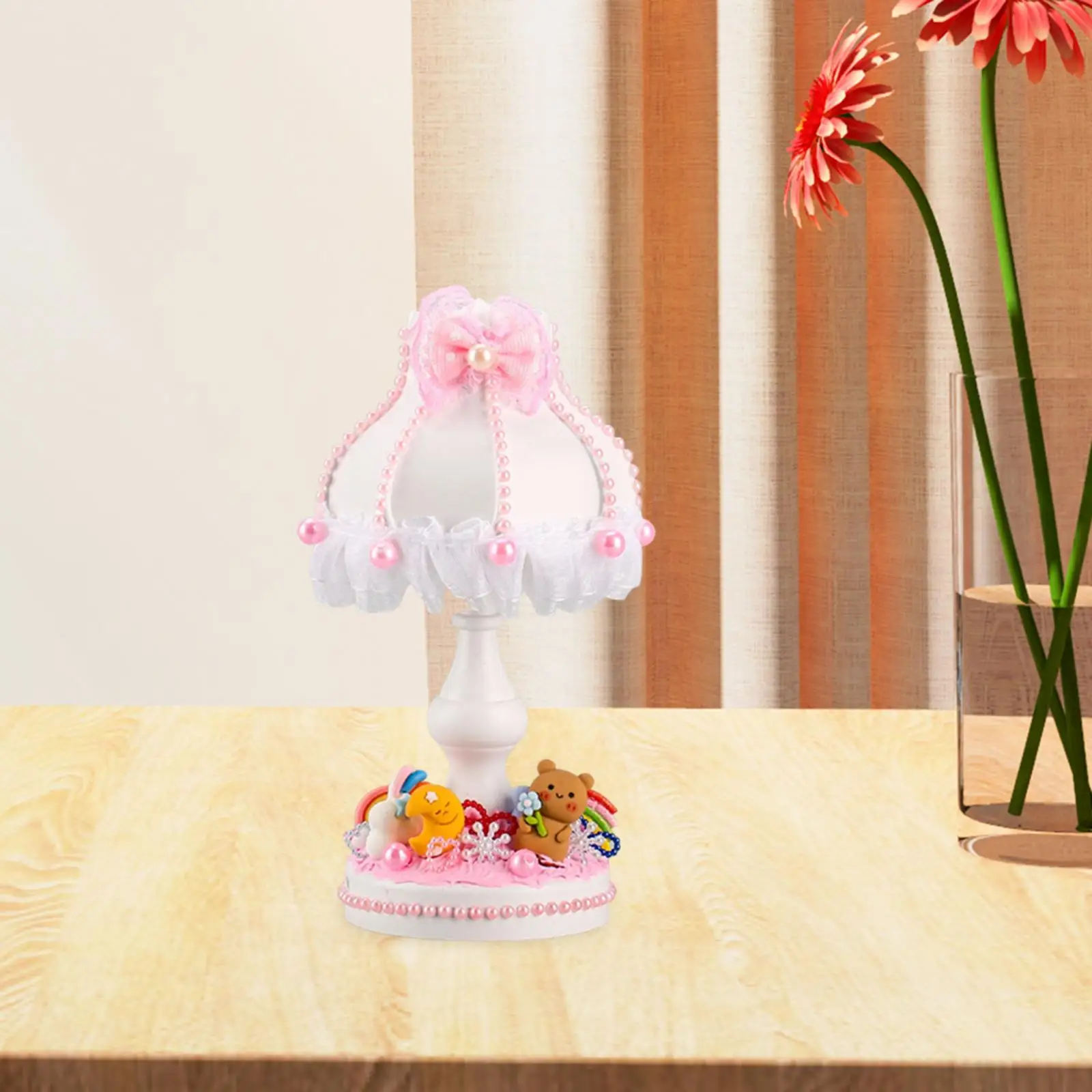 

Handmade DIY Night Light Children's Cream Glue Support Eye Protection LED Charging Table Lamp Matching Mini Table Lamp for Decor