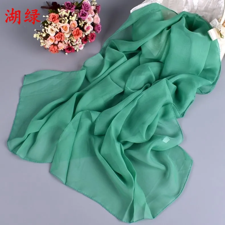 women's long chiffon scarf