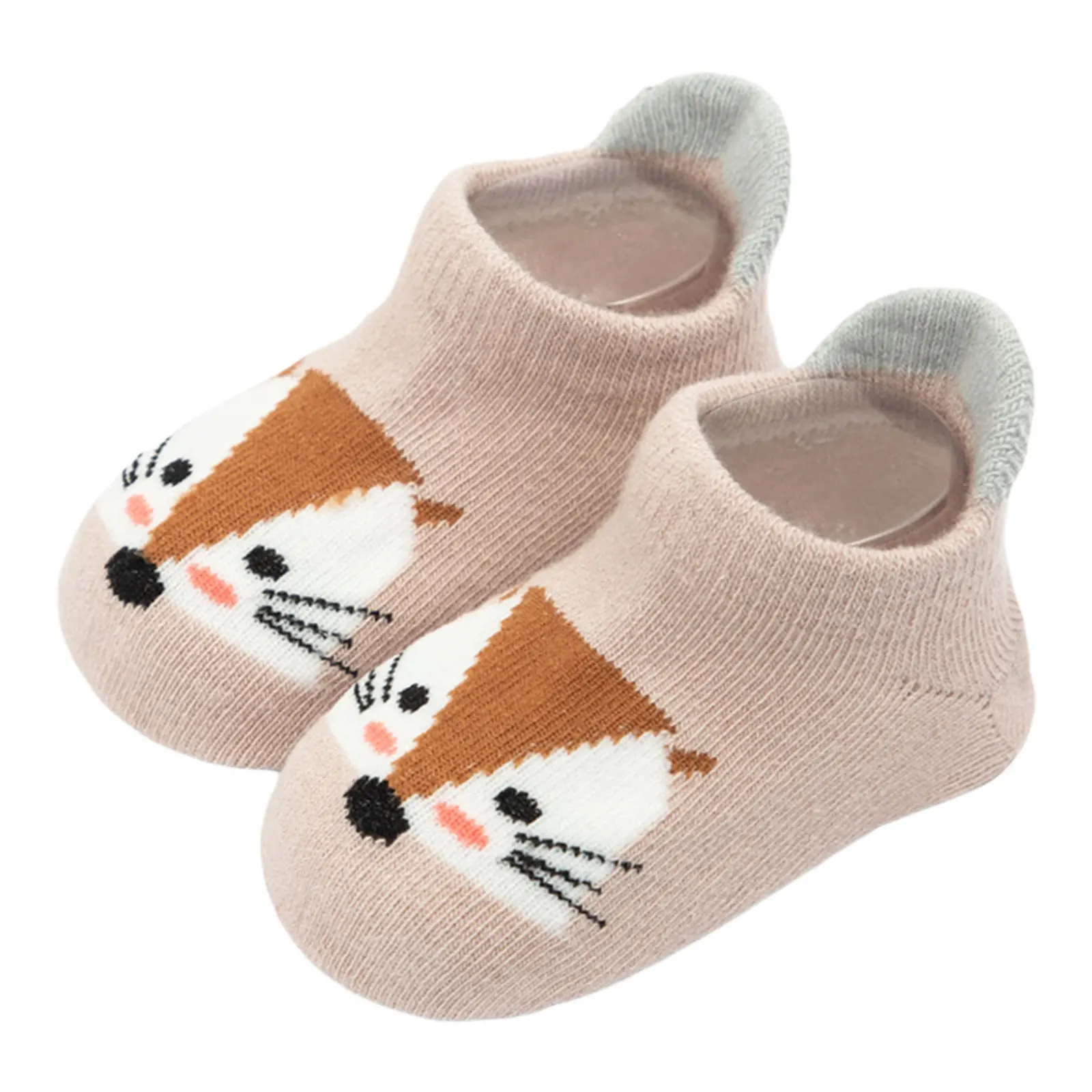 Citgeett Infant Newborn Baby Girl Boy Socks Anti Slip Short Socks Soles Spring Autumn Soft Cotton