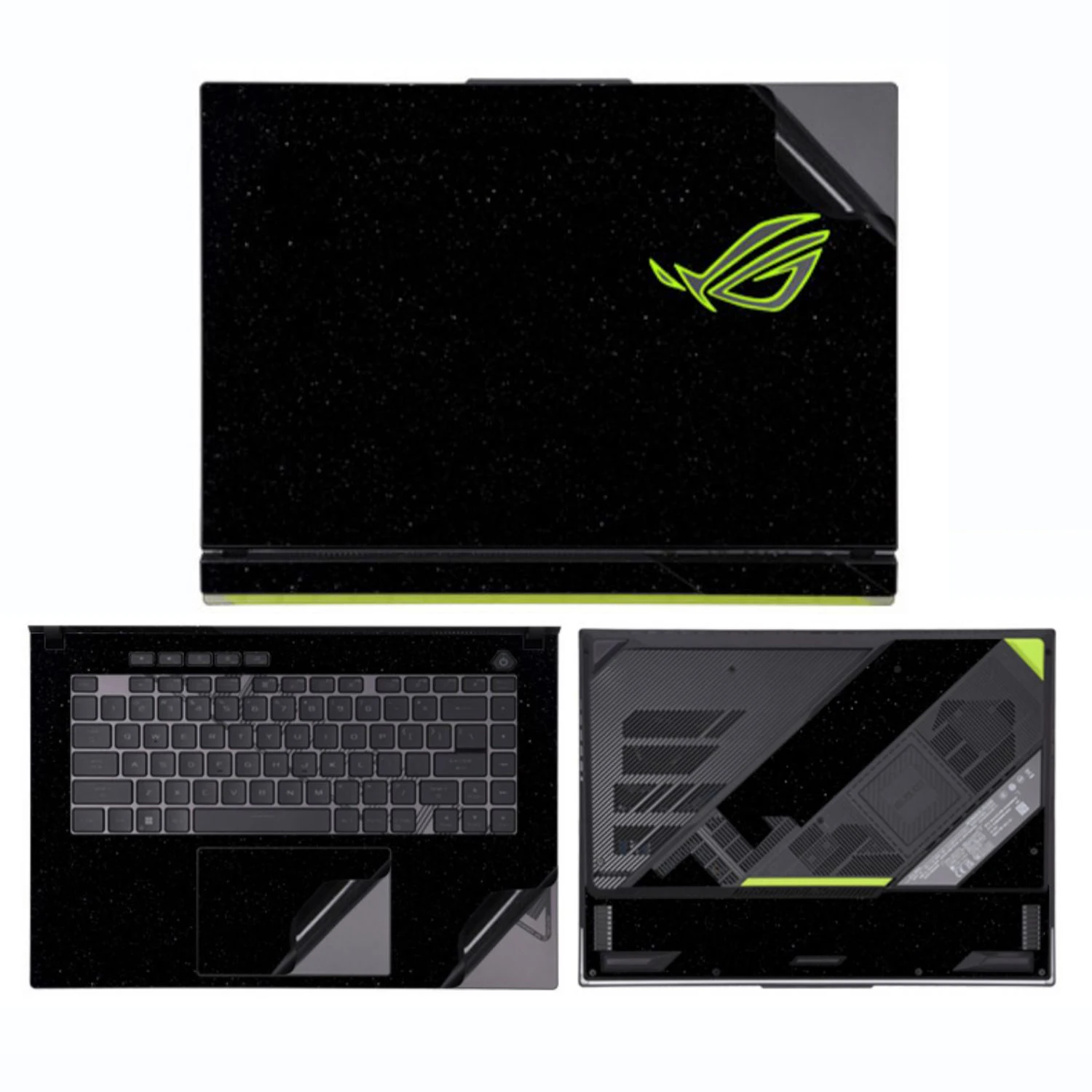 Vinil Laptop Shell Skin para Asus Rog Strix G16 G18 2023 G614j G814j Adesivos Pré-cortados Strix Scar 16 18 G634j G834j - Imagem 4