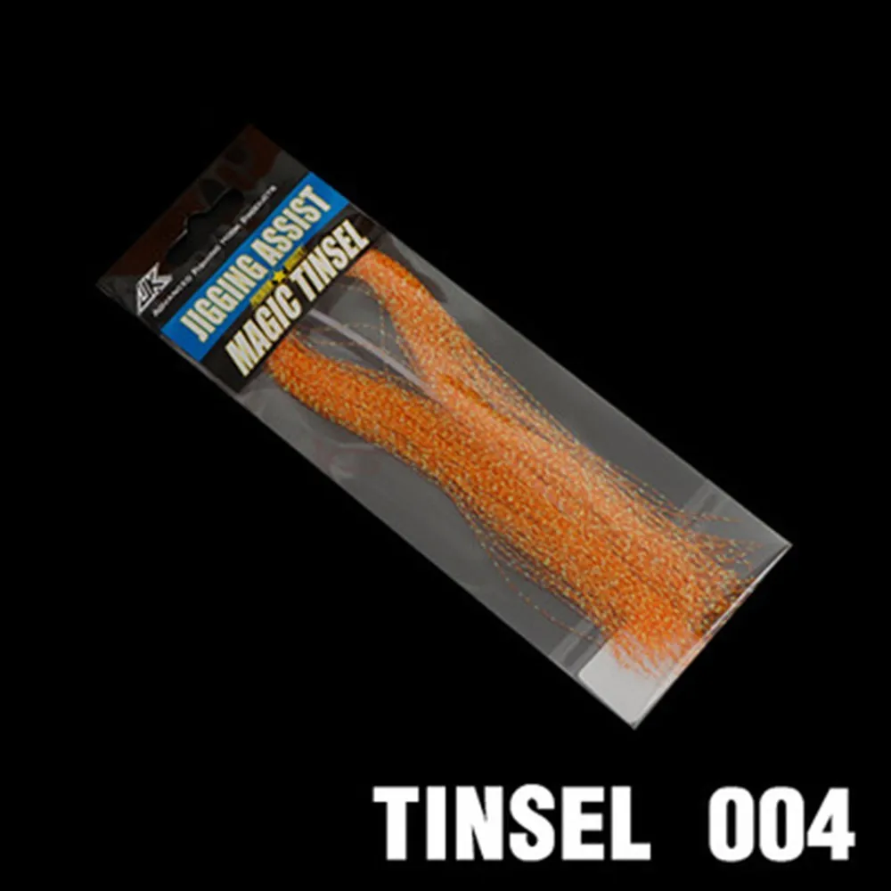 

Glow Material UV Holographic Tinsel Twisted Flashabou Jig Hook Assist Lure Making Material Sea Fishing Tying Crystal Flash