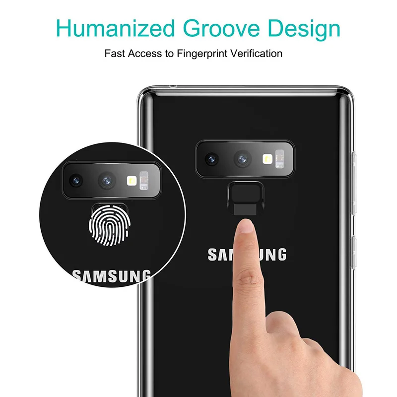 크리스탈 클리어 울트라 얇은 슬림 소프트 TPU 케이스 커버 삼성 갤럭시 Note9 참고 9 전화 뒷면 커버 투명 젤 GalaxyNote9