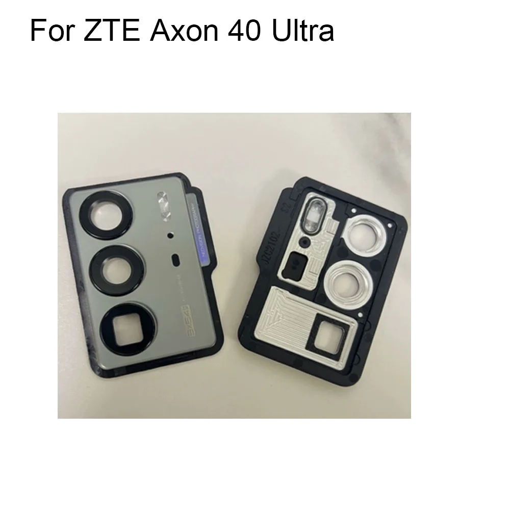 

For ZTE Axon 40 Ultra Rear Back Camera Glass Lens +Camera Cover Circle Housing Parts test good For ZTE Axon40 Ultra