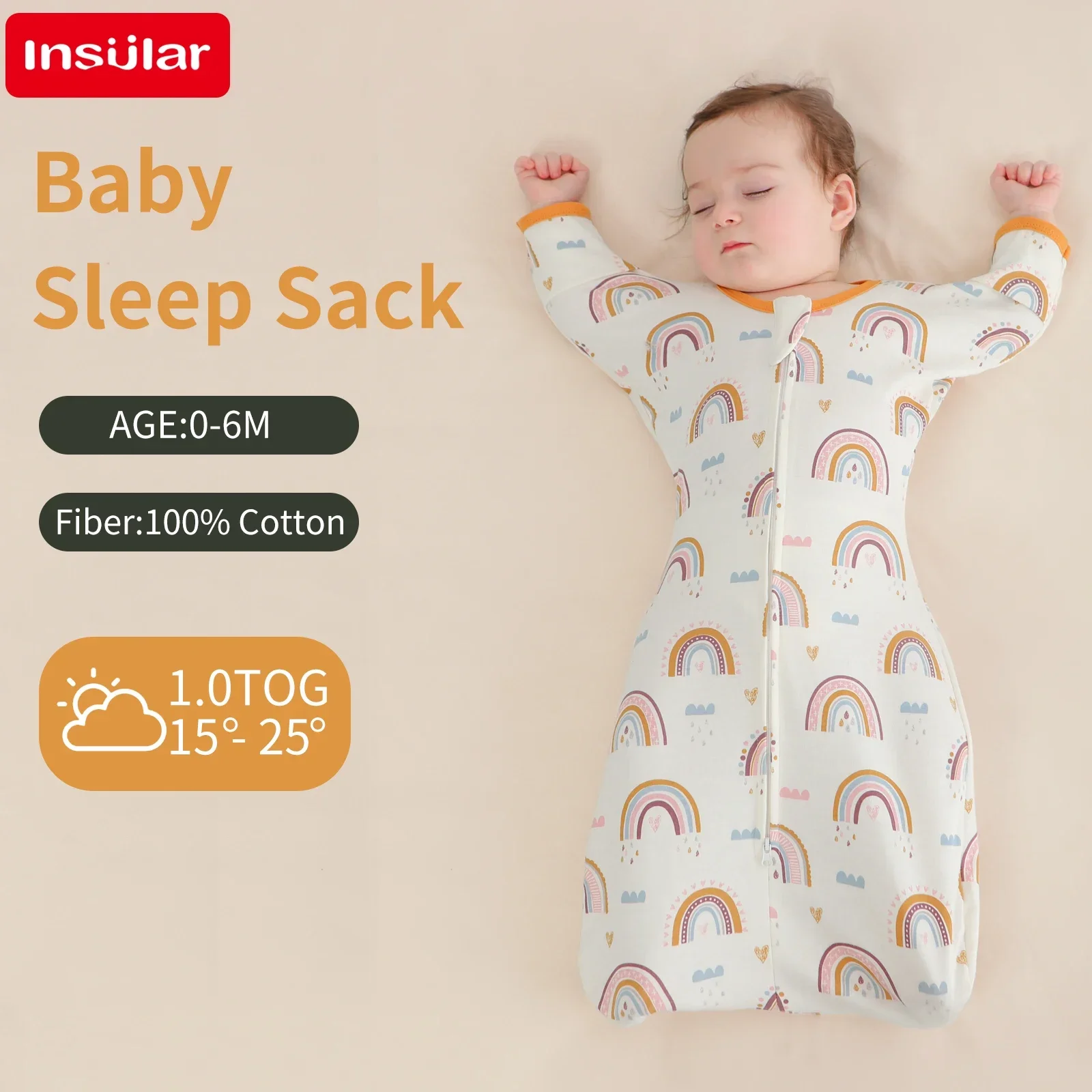 Sleeveless Vest Baby Sleeping Bag Cotton Thin Breathable Pajamas Anti-Kicking Cocoon for Newborn Envelope Sleep Sack Bedding 2
