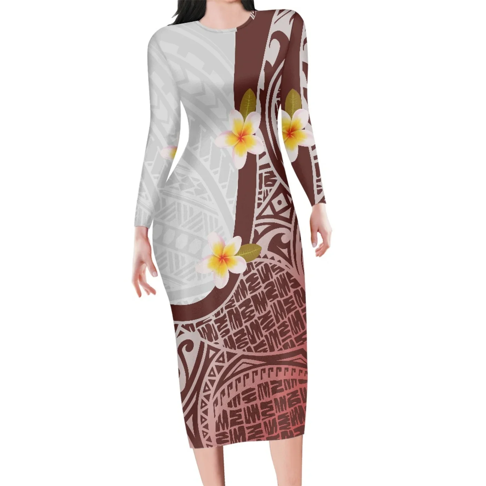 Women's Casual Maxi Bodycon Dress, Tribal Samoan Totem, Tattoo Samoa  Prints, Summer Pencil Dress, Elegant Female Street Dress - AliExpress  200000343