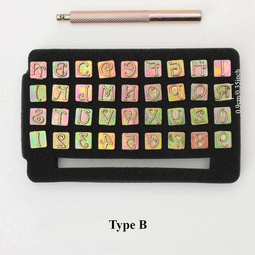 Leather Crafts Capital Letters Stamp Set 26 Letters Alphabet Stamps Steel Punch Tool Leather Art Crafts Stamping Tools