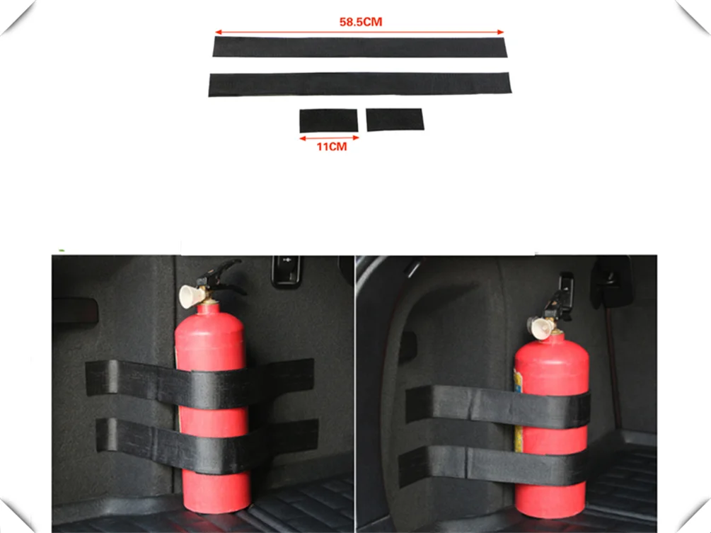 Car accessories parts fire extinguisher belt line fixing bracket velcro for Audi A4 Avant A4 Cabriolet A6L A8L