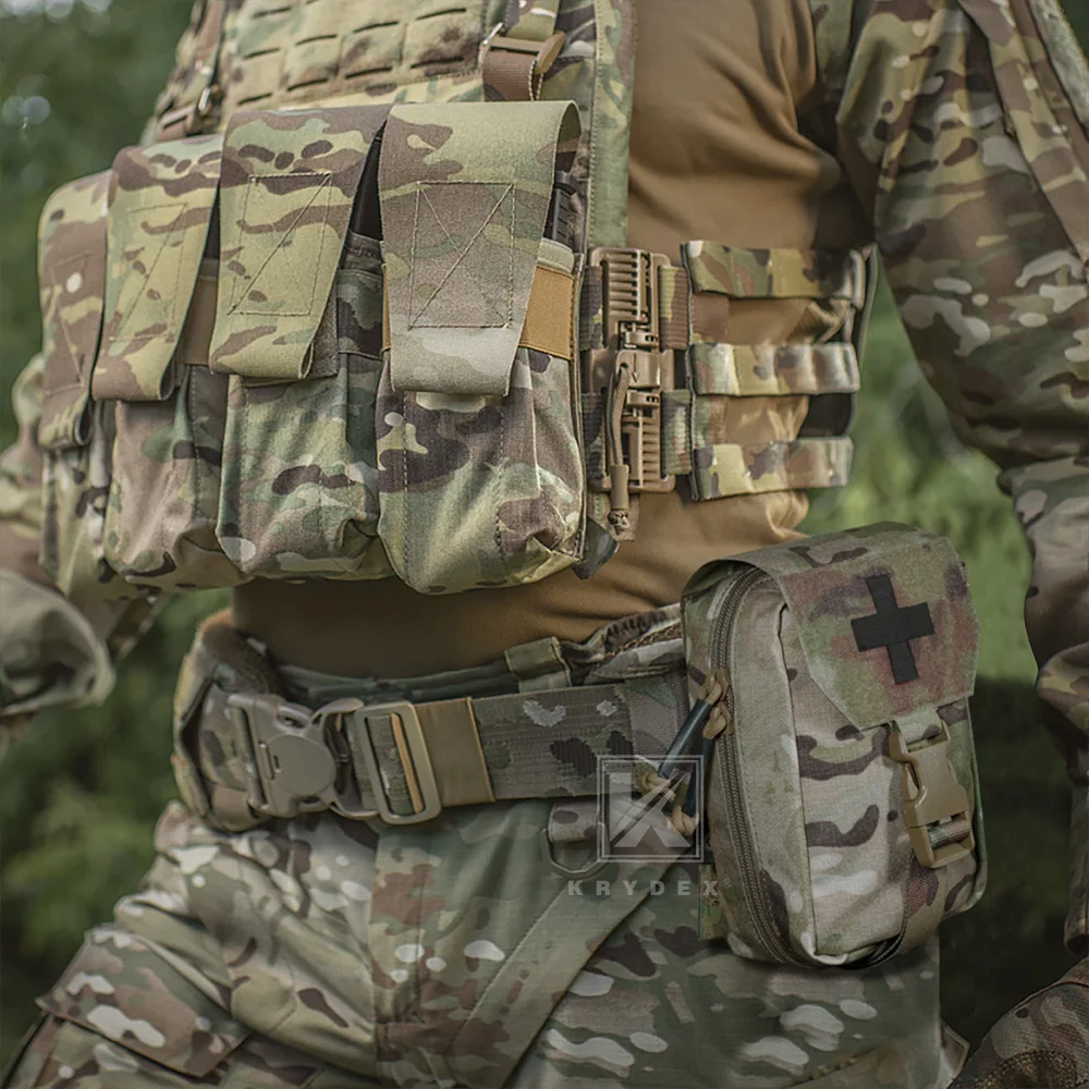 KRYDEX Taktische medizinische Tasche Rip Away Erste Hilfe IFAK Trauma Tasche für Jagd Outdoor Wandern und Überleben mit MOLLE Gürtel – Detail 10