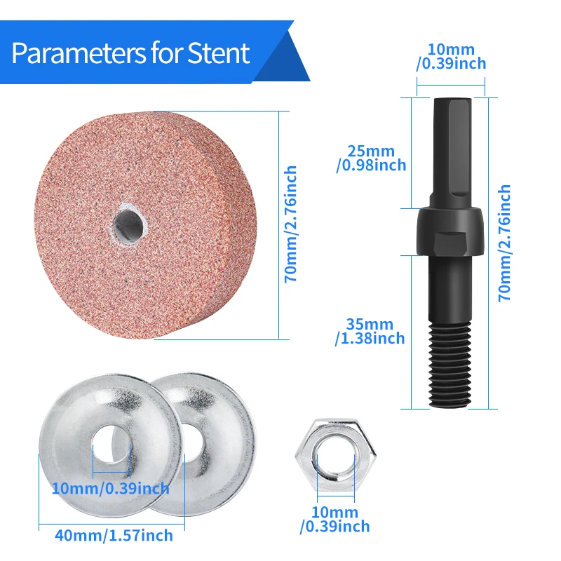 3-Inch Silicone Carbon Grinding and Polishing Wheel for Metal and Rust Removal