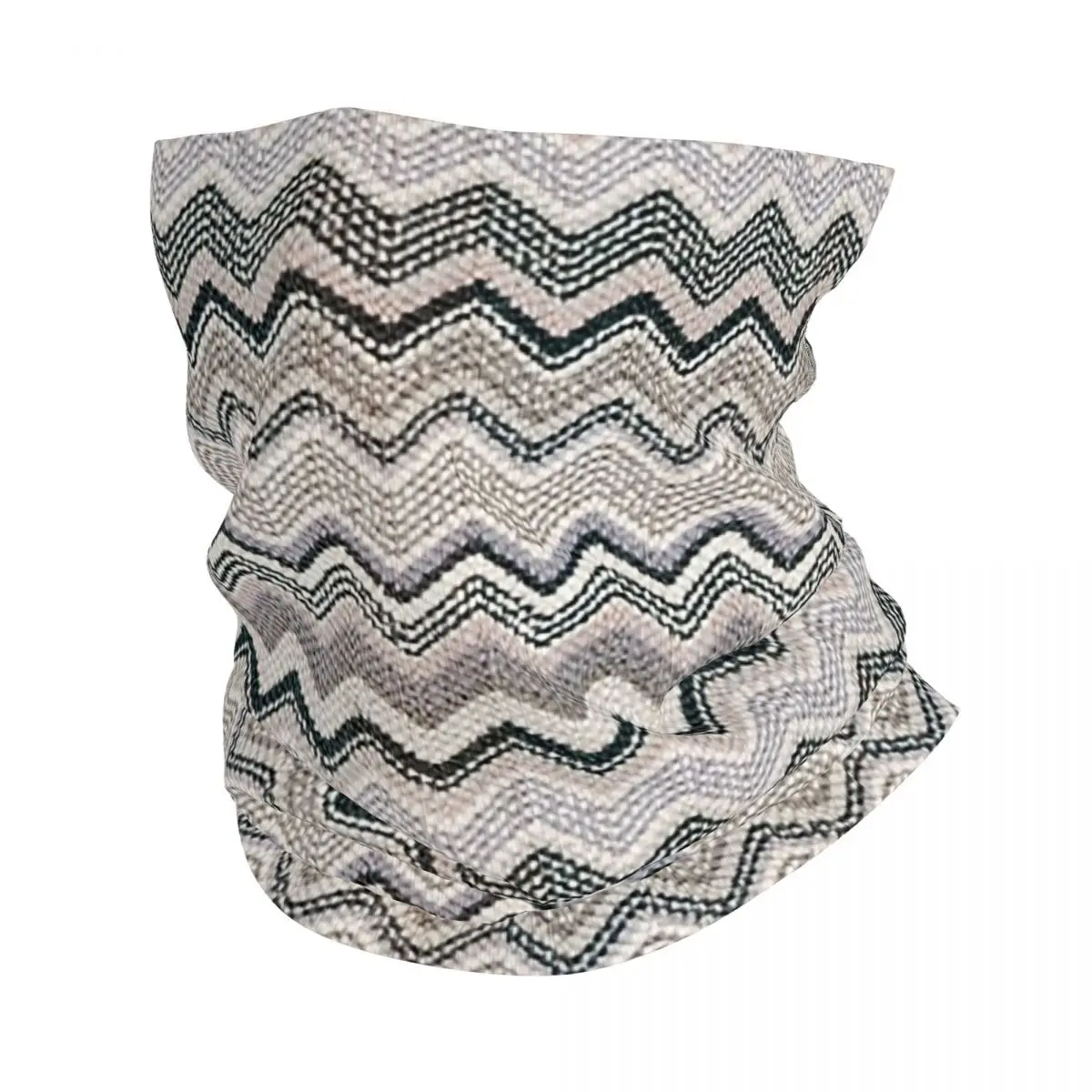 Luxury Home Zig Zag Bandana Neck Ghetta Antivento Face Sciarpa Cover Uomo Donna Modern Geometric Wave Headband Tube Passamontagna