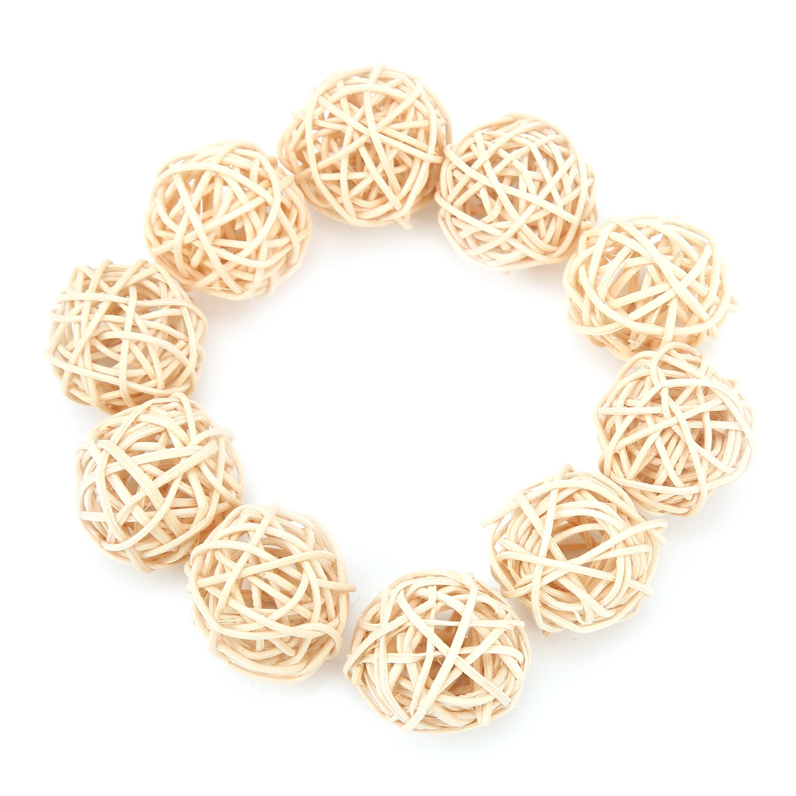 Sepak Takraw Toy Natural Color Rattan Safe and Harmless Parrot Small Animal Chew Toy for Parrot 4