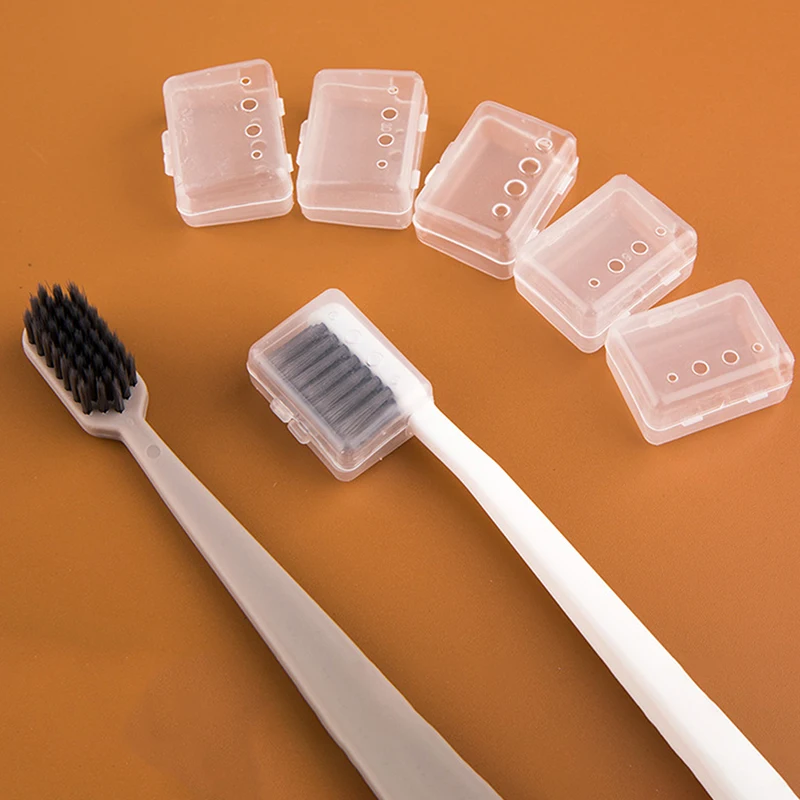10pcs Toothbrush Head Covers Case Cap Portable Travel Hike Camping Brush Protect Storage Organizer Bathroom Supplies 3