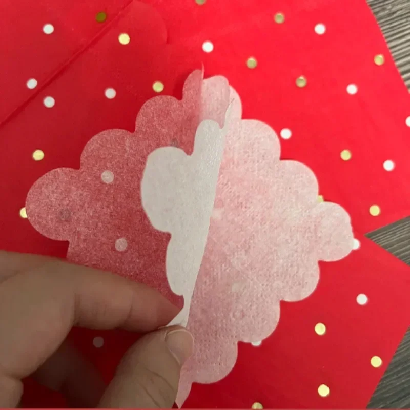 20pcs 25*25cm 3-Ply Creative Lace Red Paper Napkins Wedding Party Decoration Napkins Stamping Printed Paper Placemats
