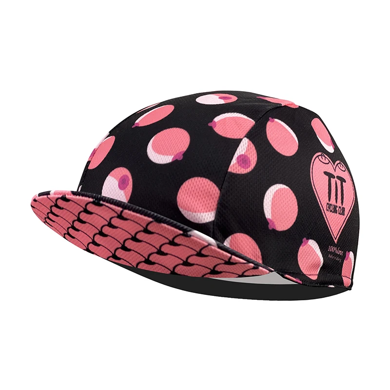 Red Retro Cycling Cap Black Series Most Popular Polyester Cycling Caps Sports Quick Dry Bicycle Hat Men Women Wear Absorb Sweat 6