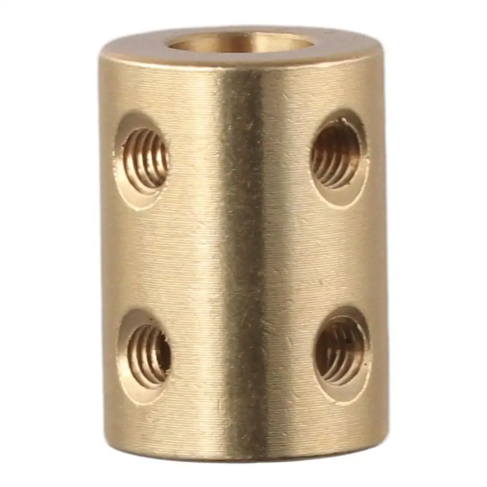 Description Picture 4 of item2Pcs 8mm to 10mm Bore Rigid Coupling Set Screw Copper L22XD16 Shaft Coupler Connector Yellow Motor Gear