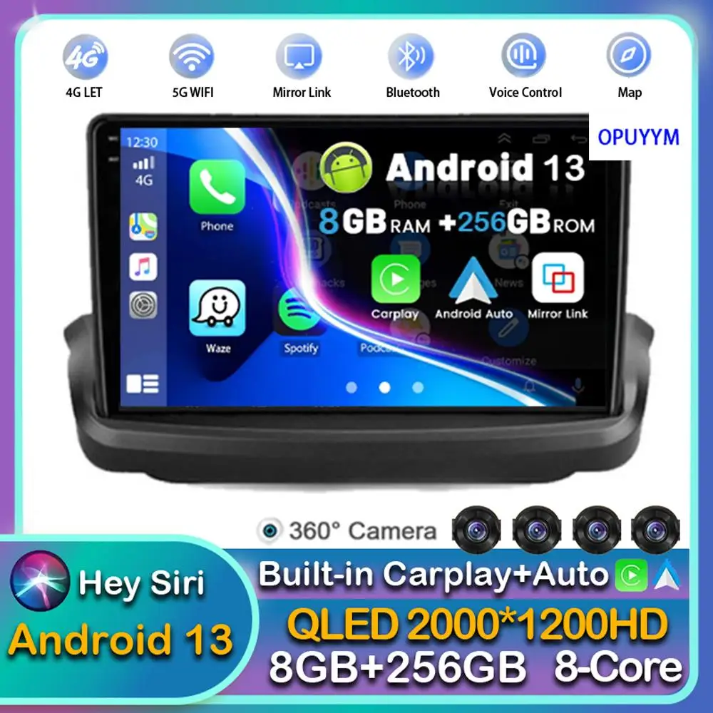 Radio con GPS para coche, reproductor Multimedia con Android 13, Carplay, estéreo, 2DIN, unidad principal, para Hyundai Rohens Coupe Genesis Coupe 2009 - 2012