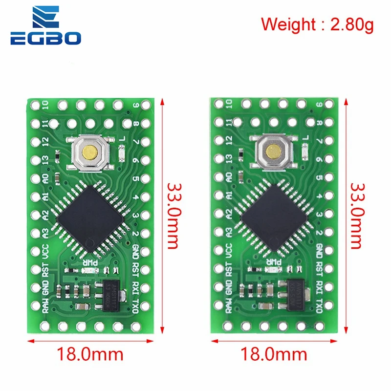 Lgt8f328p Lqfp32 Minievb 3.3v / 5v Replaces Pro Mini Atmega328p Fully ...