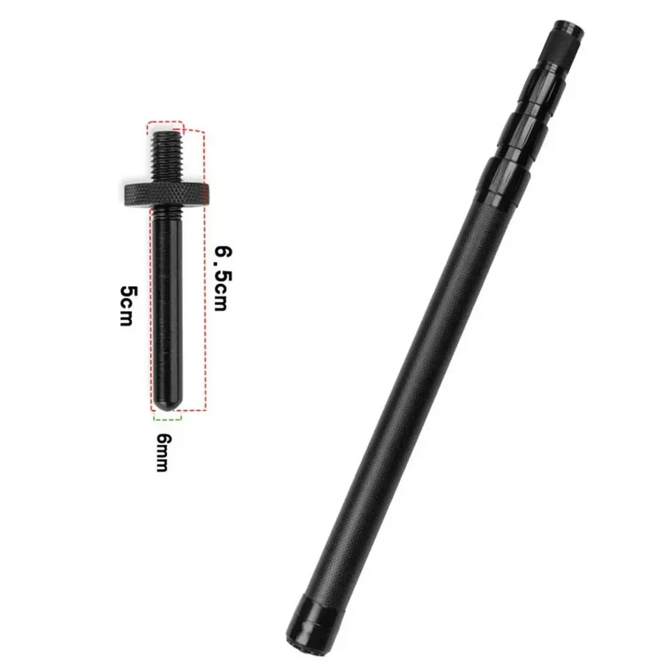 Bâton Pliable Fibre Carbone Canne à Pêche Télescopique Avec Filet 45cm - Zilimontt