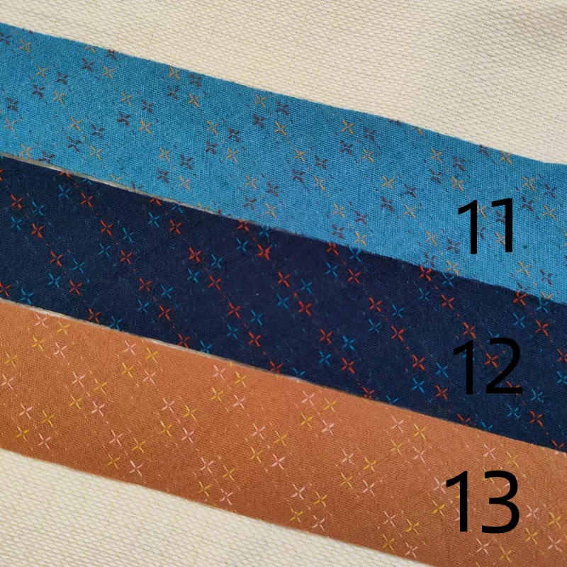 4 cm Streifen-Gittergarn, gefärbt, Baumwolle, Schrägbänder, Band, handgefertigt, Patchwork-Baumwollstoff, Besatz, Nähzubehör – Detail 5