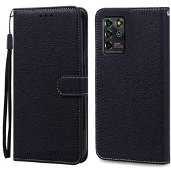 Wallet Leather Flip Case | Premium Back Cover Phone Coque s for ZTE Blade V30 Vita (Black)
