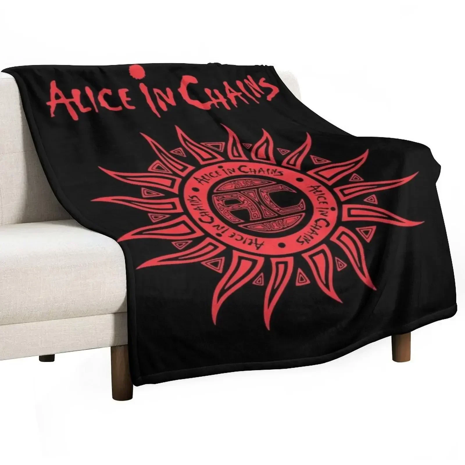 

The Sun in Red Throw Blanket blankets ands Furrys Blankets