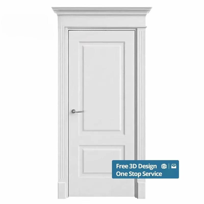 Conception de porte intérieure en bois massif de chambre à coucher de luxe 30X78