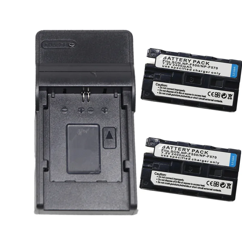 Batteria Per Fotocamera Np-F550 O Caricabatterie Usb Per Sony Cyber-Shot Dsc-Cd100 Cd250 Cd400 D700 D770 Gv-A100 A500 A700 D200 D300 D700