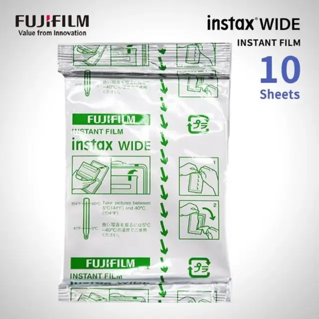 10-100 Sheets Fujifilm Fuji Instax 5 Inch Wide Film White Edge Paper For Fuji Instant Camera 300/200/210/100/500AF Photo Paper - Image 13
