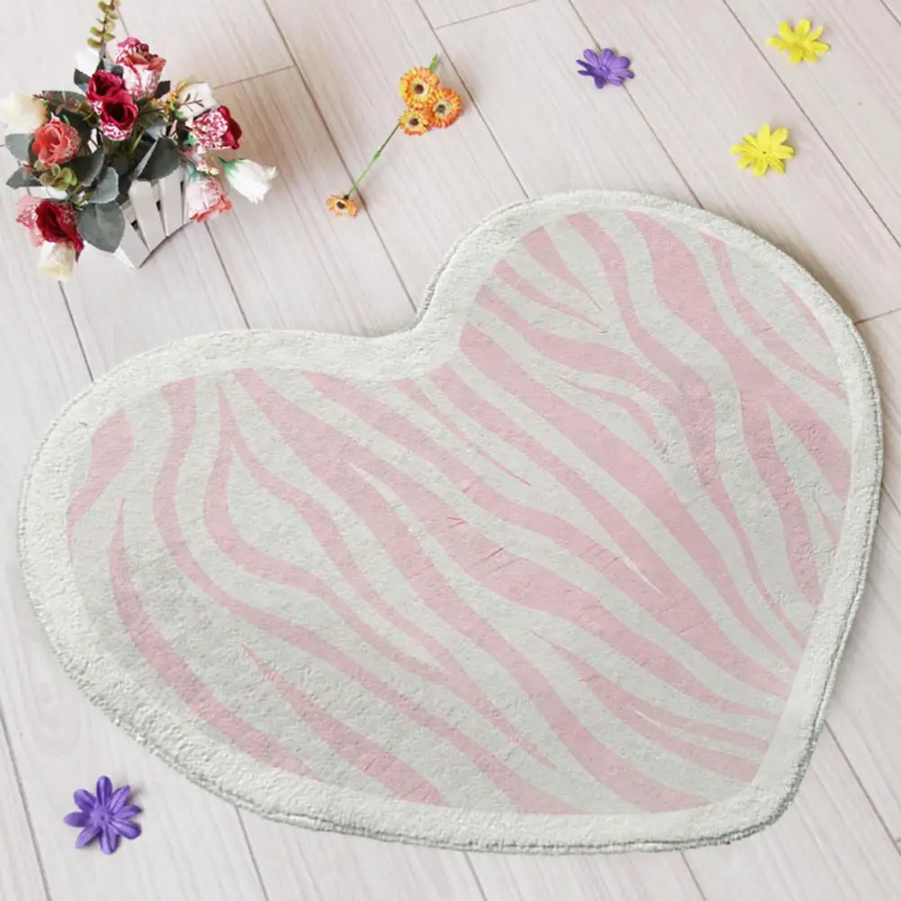 

Sweetheart Surprise Bath Rug Valentine's Day Heart-shaped Door Mat Bathroom Rug Set Romantic Home Decoration Non-slip for Shower