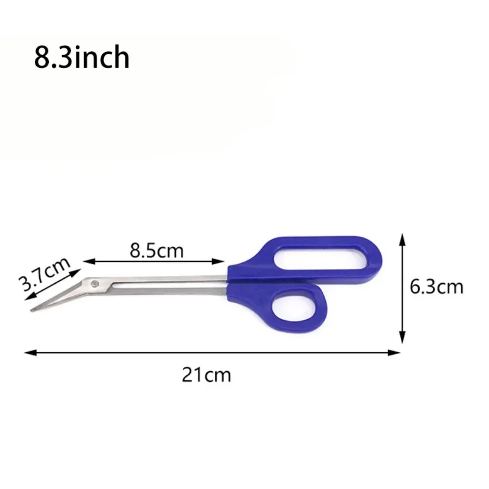 Long Handle Nail Clippers Toenail Toe Scissors Nail Care Pedicure Cutter Blue Stainless Steel Manicure Scissors Nails Care Tools 4