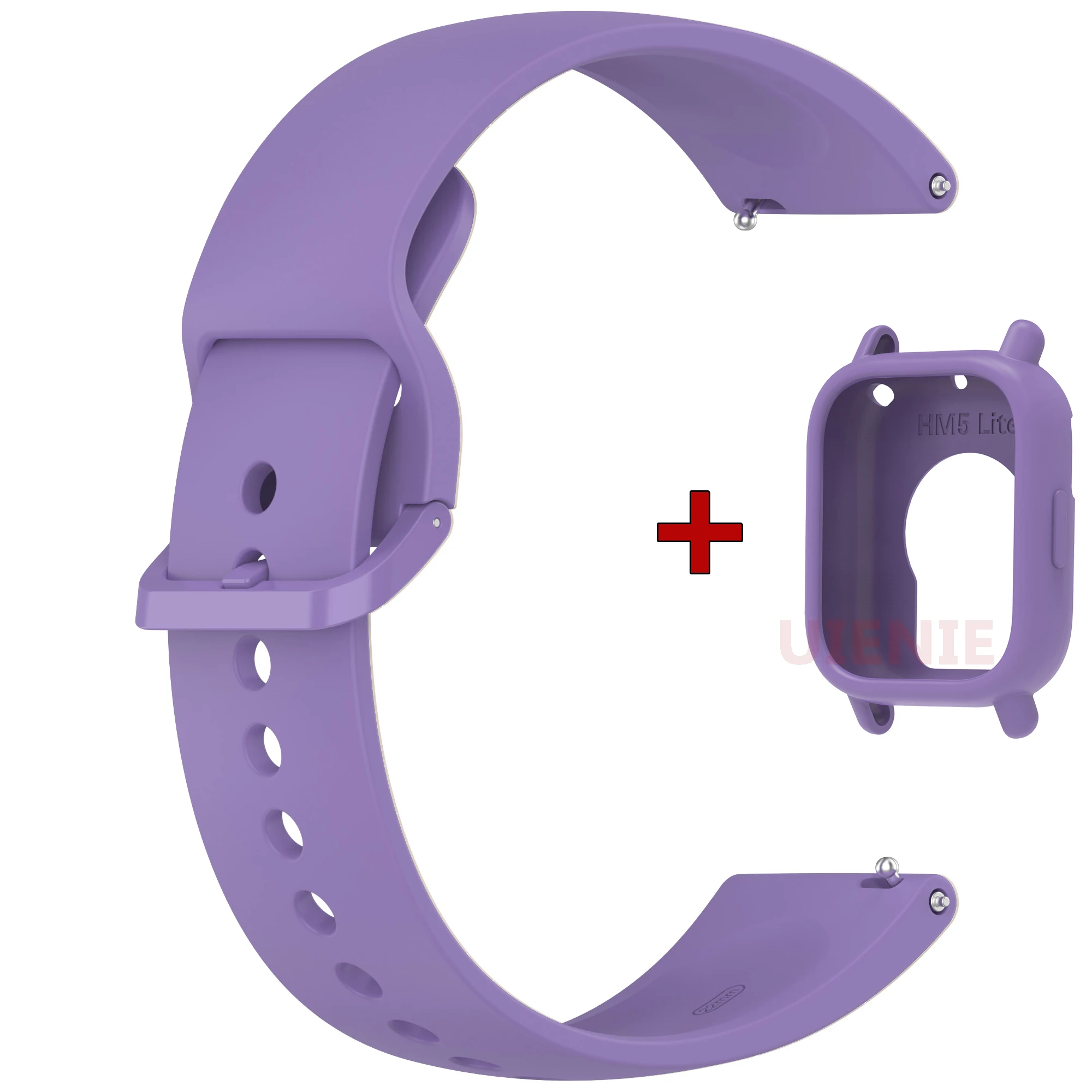 Silicone Sport Watchband with Case