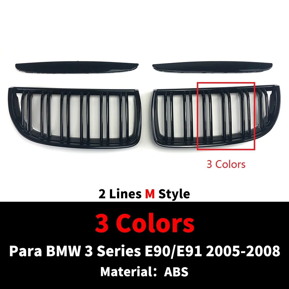 3個 BMW フロント バンパー 下部グリル カバー キャップ E65 E66 750I 750LI 760I 760LI 2005 2006 2007 2008 2 X 車フロントバンパー下部メッシュグリルプレートトリムカバー BMW 3
