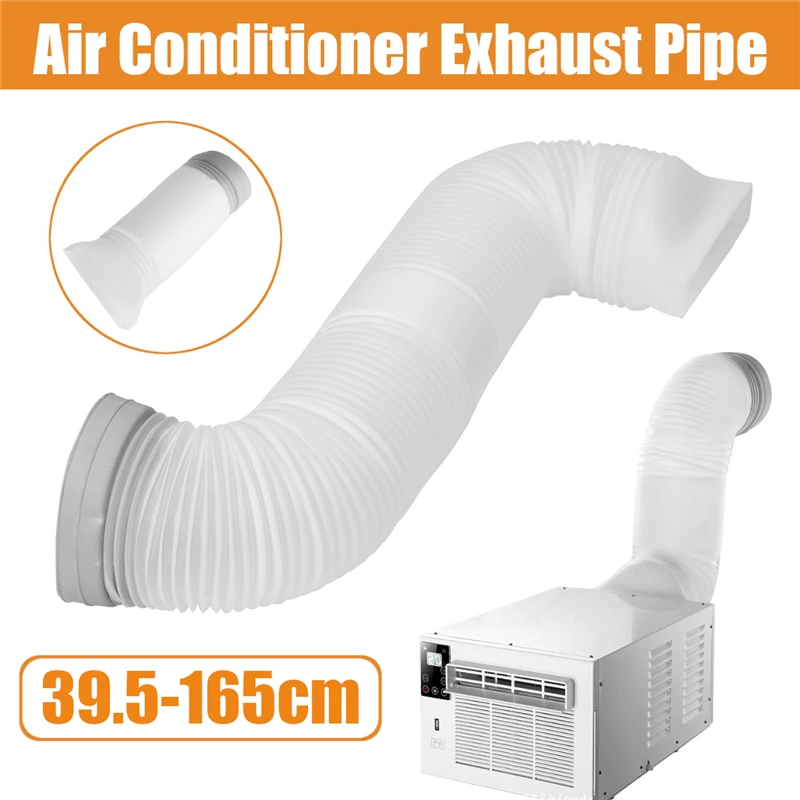160mm Diameter 39.5-165CM Flexible Air Conditioner Exhaust Hose Vent Tube Pipe