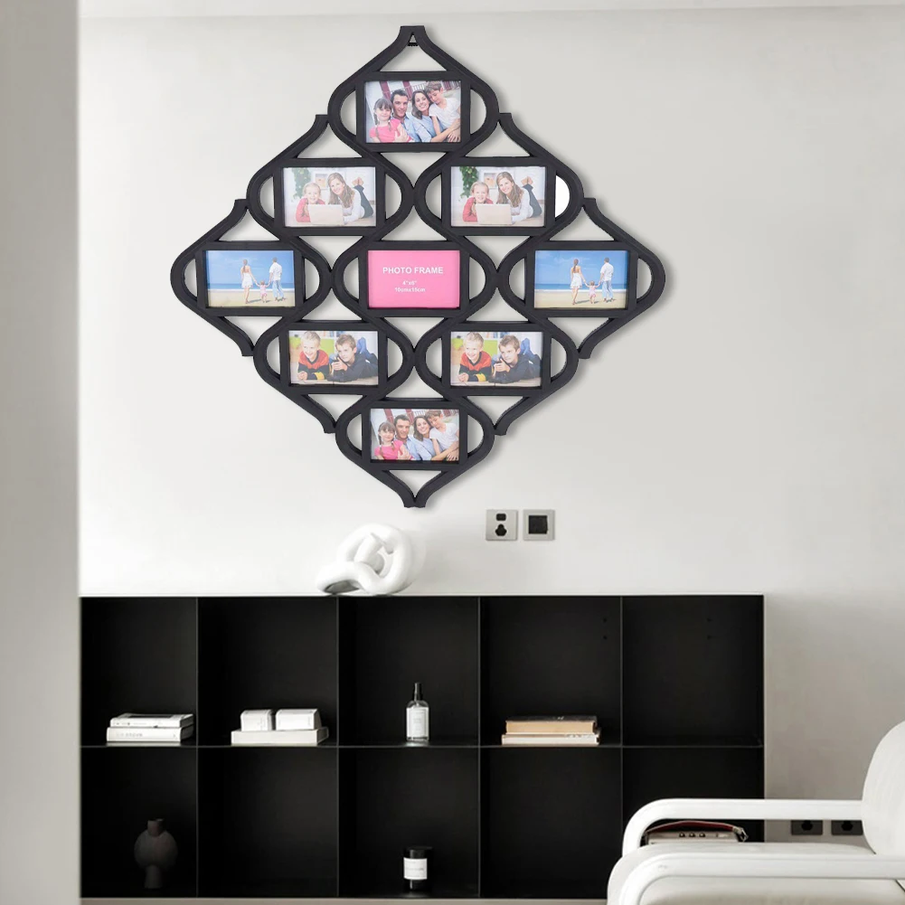 4x6In Wall Hanging Picture Frame Reusable Creative Photo Frame Multi-Frame Collage for for Wall Decoration and Photo Display