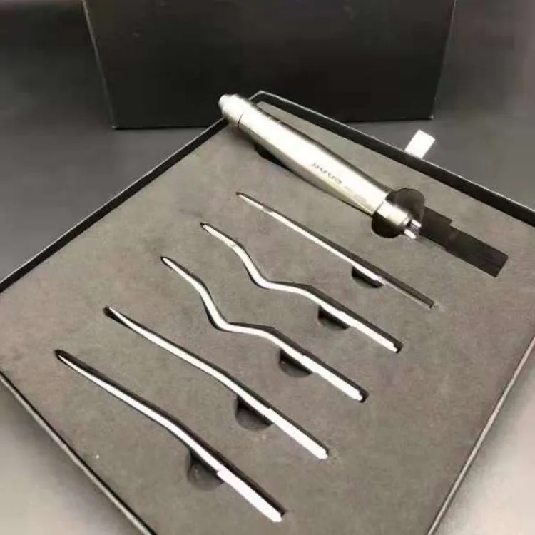 

Dentals Equipment Dentals Tooth Extraction Surgery Instruments Turbine Pneumatic Elevator Set Tools with 5 Tips